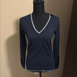 NWT Navy Blue Tommy Hilfiger V-Neck Sweater